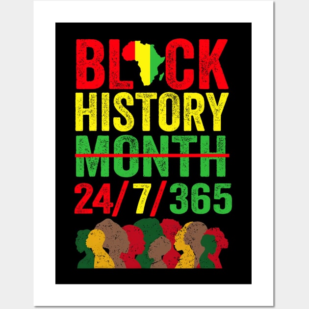 Black History 247365 Men Women Kids Black History Month Wall Art by Mitsue Kersting